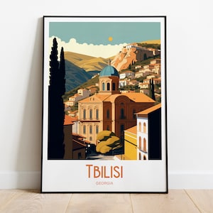 Tbilisi Print Tbilisi Home Decor Landscape Art Print Tbilisi Wall Art for Georgia Enthusiast Gift Wall Hanging Tbilisi Georgia Print City