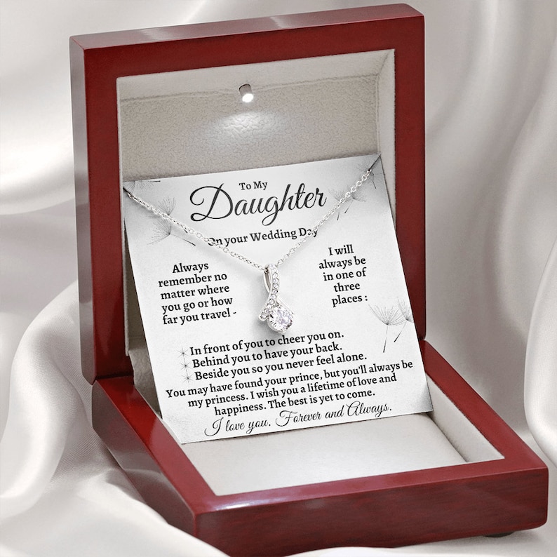 Bride Gift from Mom to Daughter on Wedding Day gift for Daughter on wedding day from Mother to Daughter Wedding from Dad to Daughter Father image 10