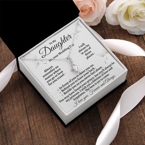 Bride Gift from Mom to Daughter on Wedding Day gift for Daughter on wedding day from Mother to Daughter Wedding from Dad to Daughter Father image 6