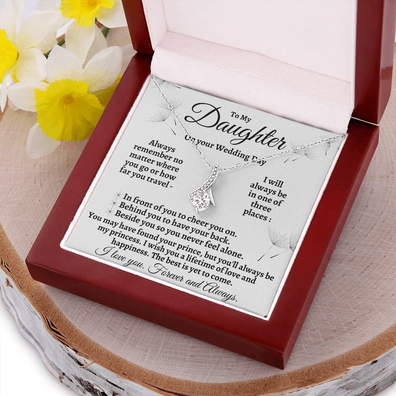Bride Gift from Mom to Daughter on Wedding Day gift for Daughter on wedding day from Mother to Daughter Wedding from Dad to Daughter Father image 8