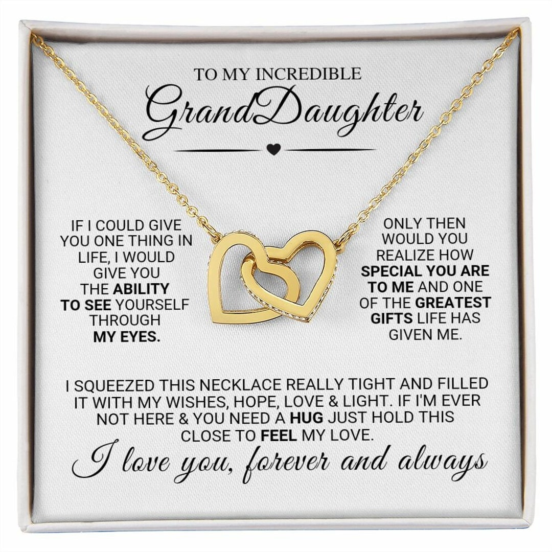 Sparkle Heart Necklace - Grandmother & Granddaughter Forever