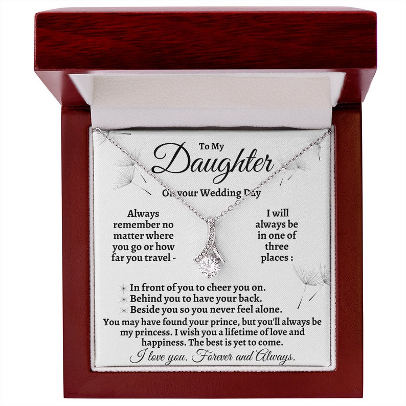 Bride Gift from Mom to Daughter on Wedding Day gift for Daughter on wedding day from Mother to Daughter Wedding from Dad to Daughter Father Alluring Beauty with MC & Luxury Box