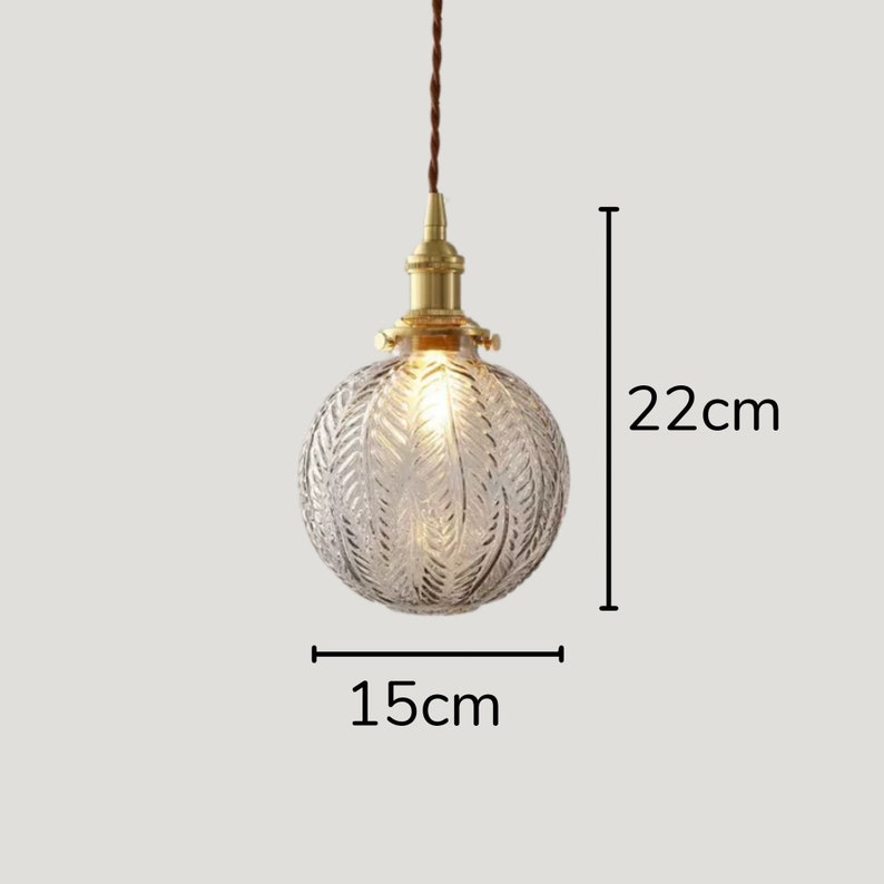 Living room pendant light-Glass pendant light-Decorative Light-Bedroom pendant light-Kitchen Island pendant light-Indoor lighting zdjęcie 9