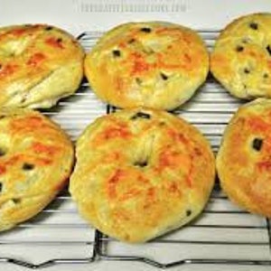 6 ct. KETO Jalapeno Cheddar Bagels/grain free bagels/low carb bagels/gluten free bagels/diabetic friendly bagels/keto baked goods