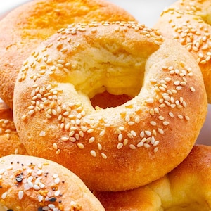 6 ct. KETO Sesame Bagels/low carb bagels/grain free bagels/gluten free bagels/keto bagel gifts/diabetic friendly bagels/keto baked goods
