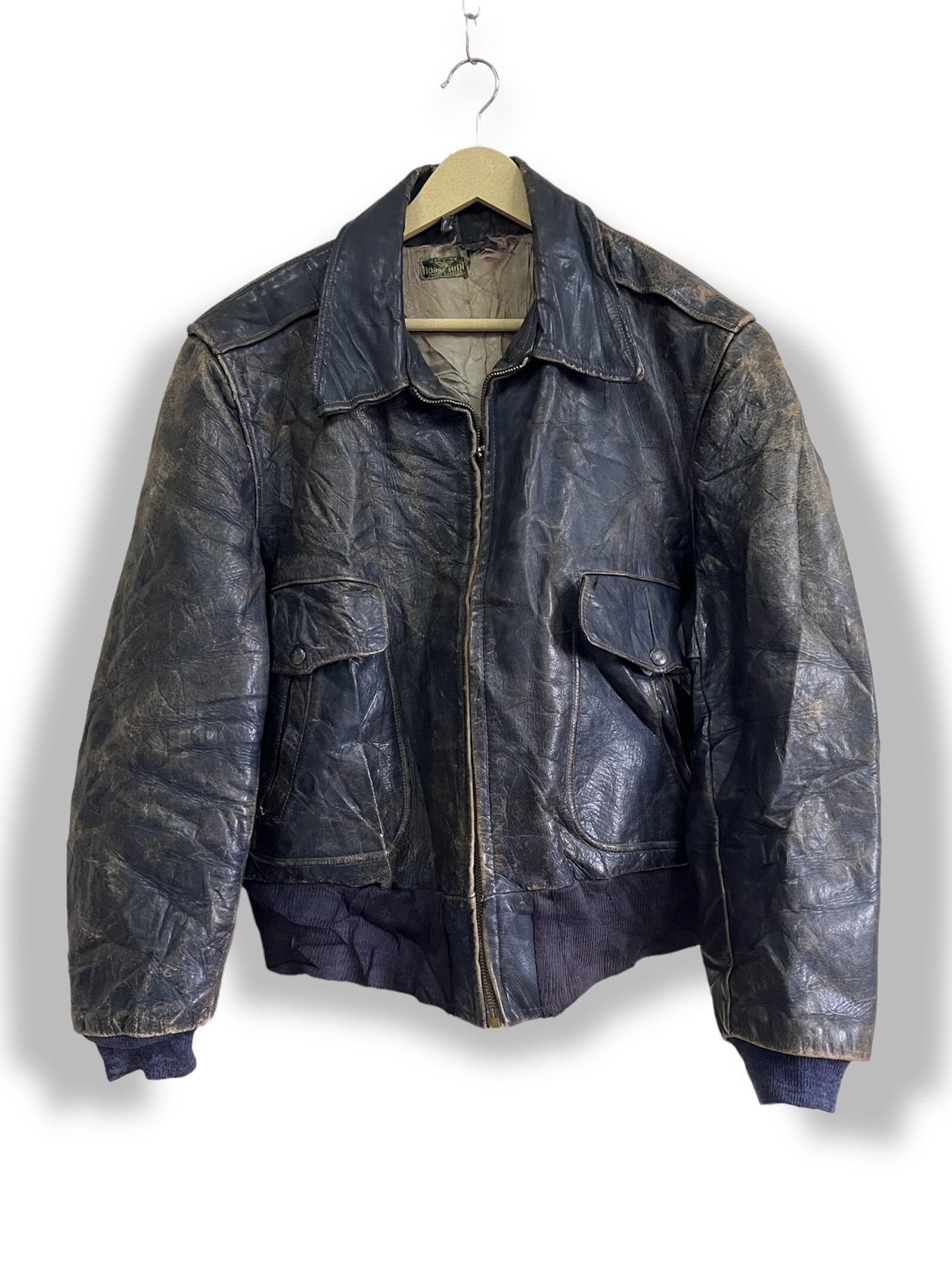 50s Bomber Jacket Leather - Etsy 50s Bomber Jacket Leather - Etsy