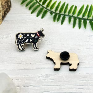 The Black Cow Pin Badge