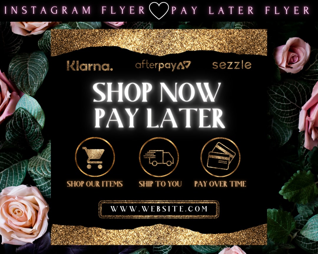 Afterpay Flyer DIY AFTERPAY Flyer Social Media Flyer Etsy