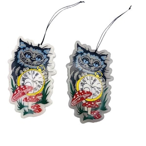 Alice In Wonderland, Cheshire Cat Inspired Ornament Handmade Resin Christmas Ornament, Accessories, Charms, Gift