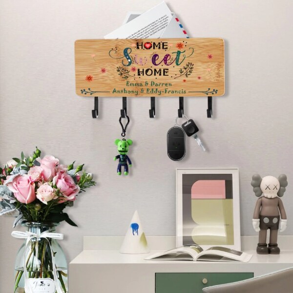 Home Sweet Home Key Holder Etsy