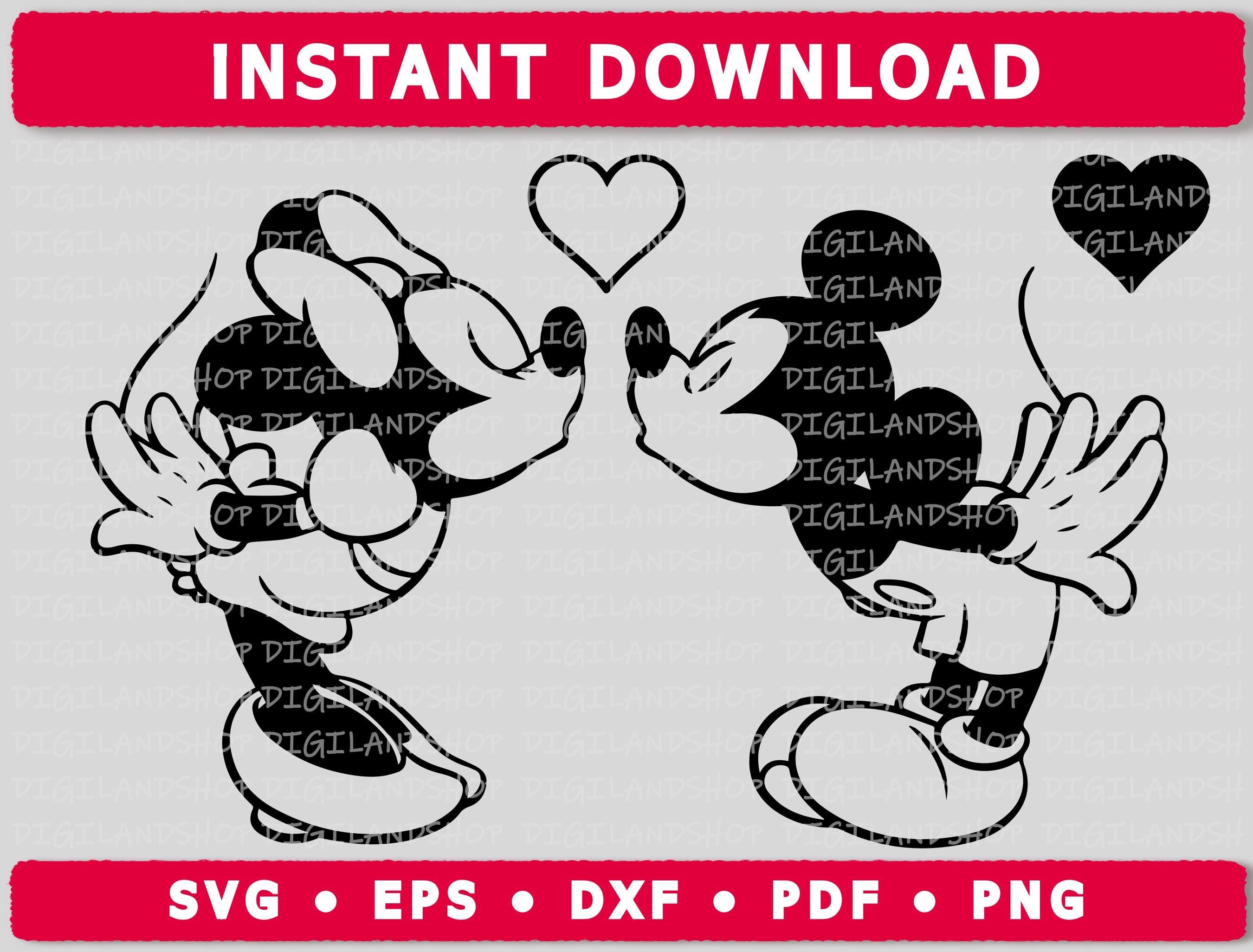 Mickey minnie kiss - Etsy 日本