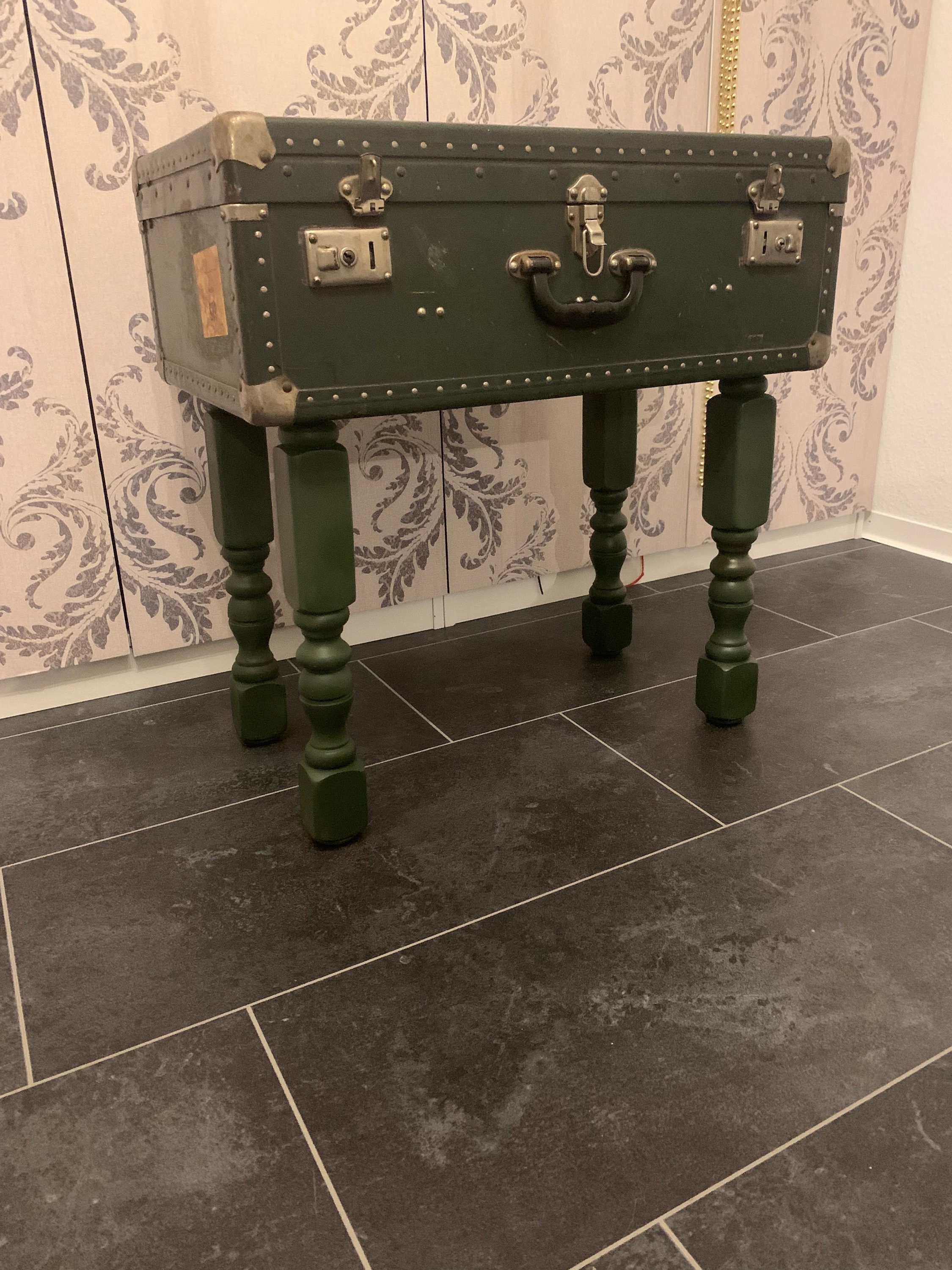 Suitcase chest shop of drawers