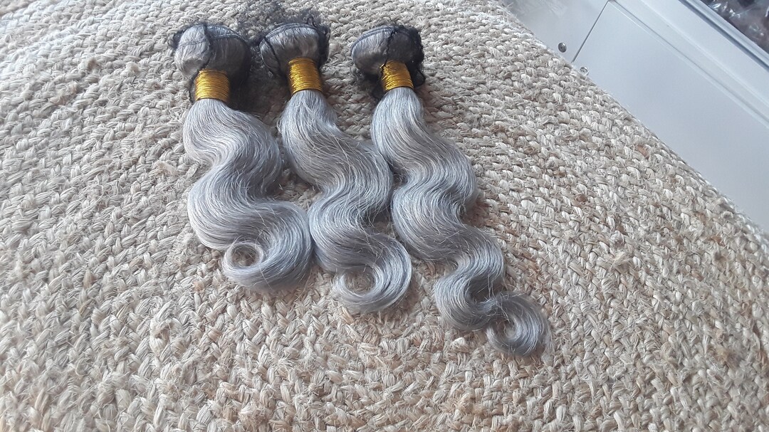 12A Brazilian Virgin Human Hair Body Waves Bundles Pure SILVER - Etsy