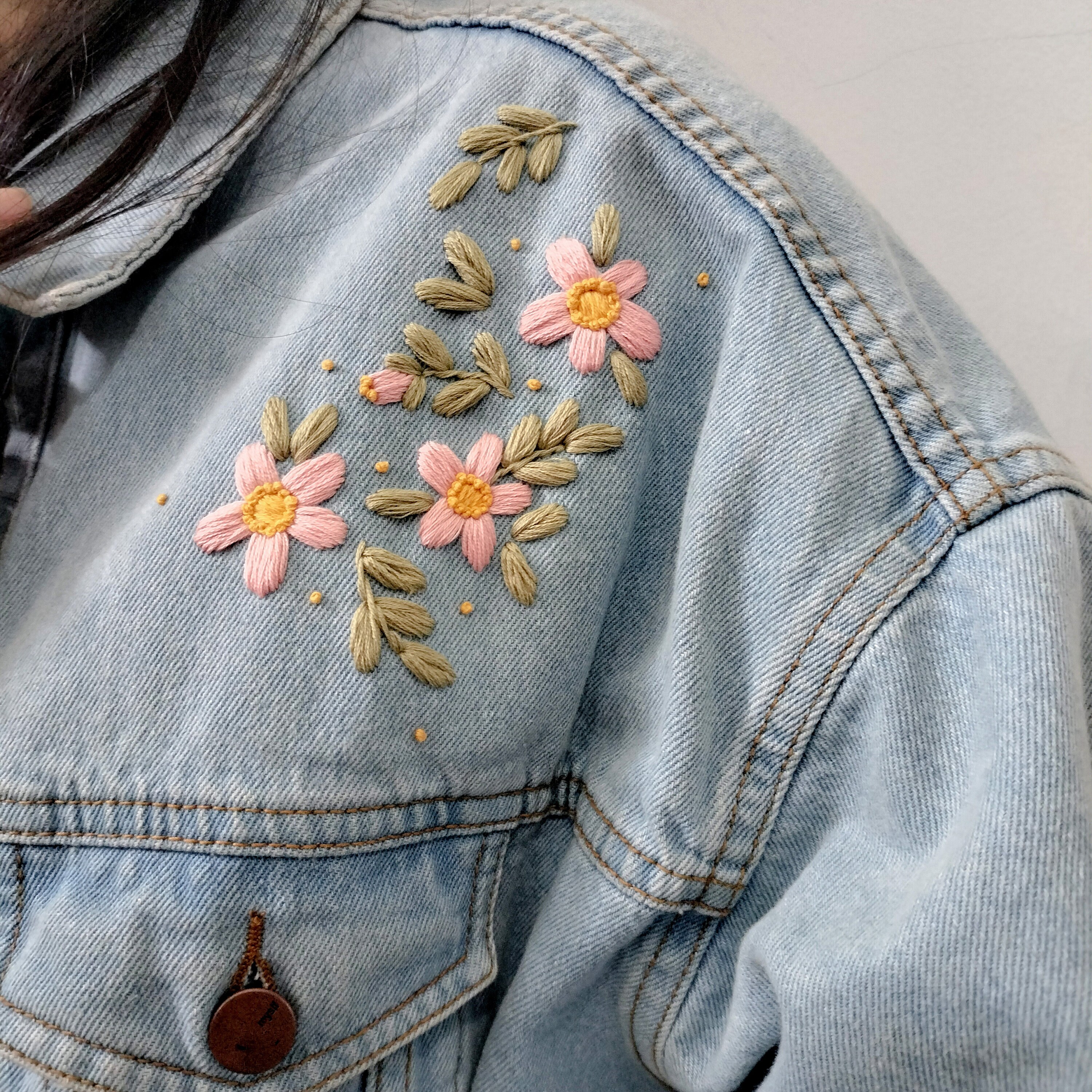 Chaquetas Vaqueras Chaqueta Mezclilla Bordada Mujer Chaquetas