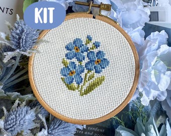 牡丹の花のクロスステッチキット：初心者向けDIY花刺繍 - Etsy 日本