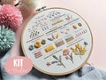 Beginner Embroidery KIT, hand embroidery learning, how to start embroidery + video tutorial product logo