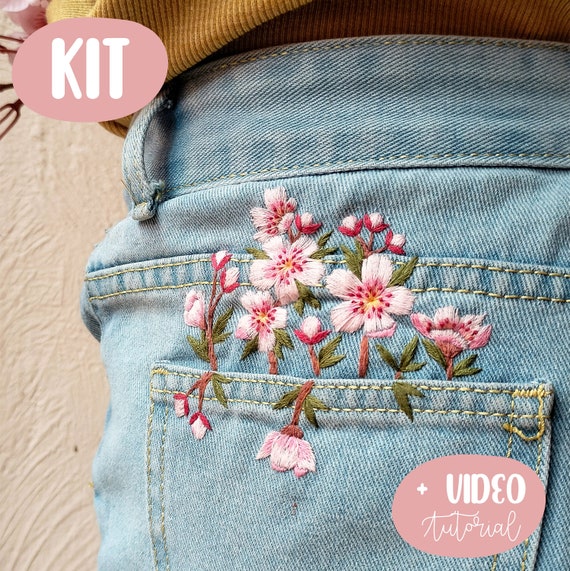 新品未使用 HHOLIC embroidery flower pants embroidery flower pants