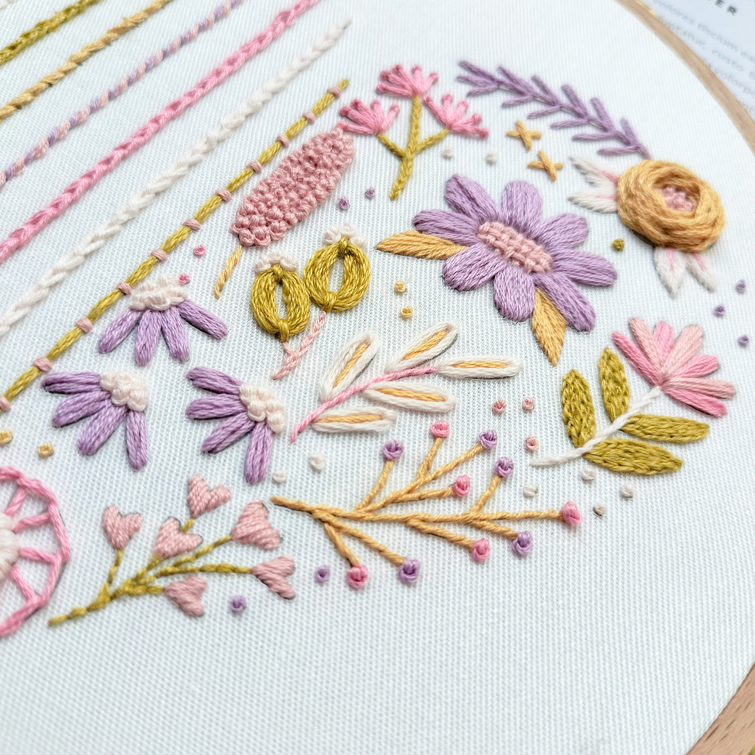 Beginner Love Embroidery PDF Pattern, Learning, Basic Stitches Tutorial ...