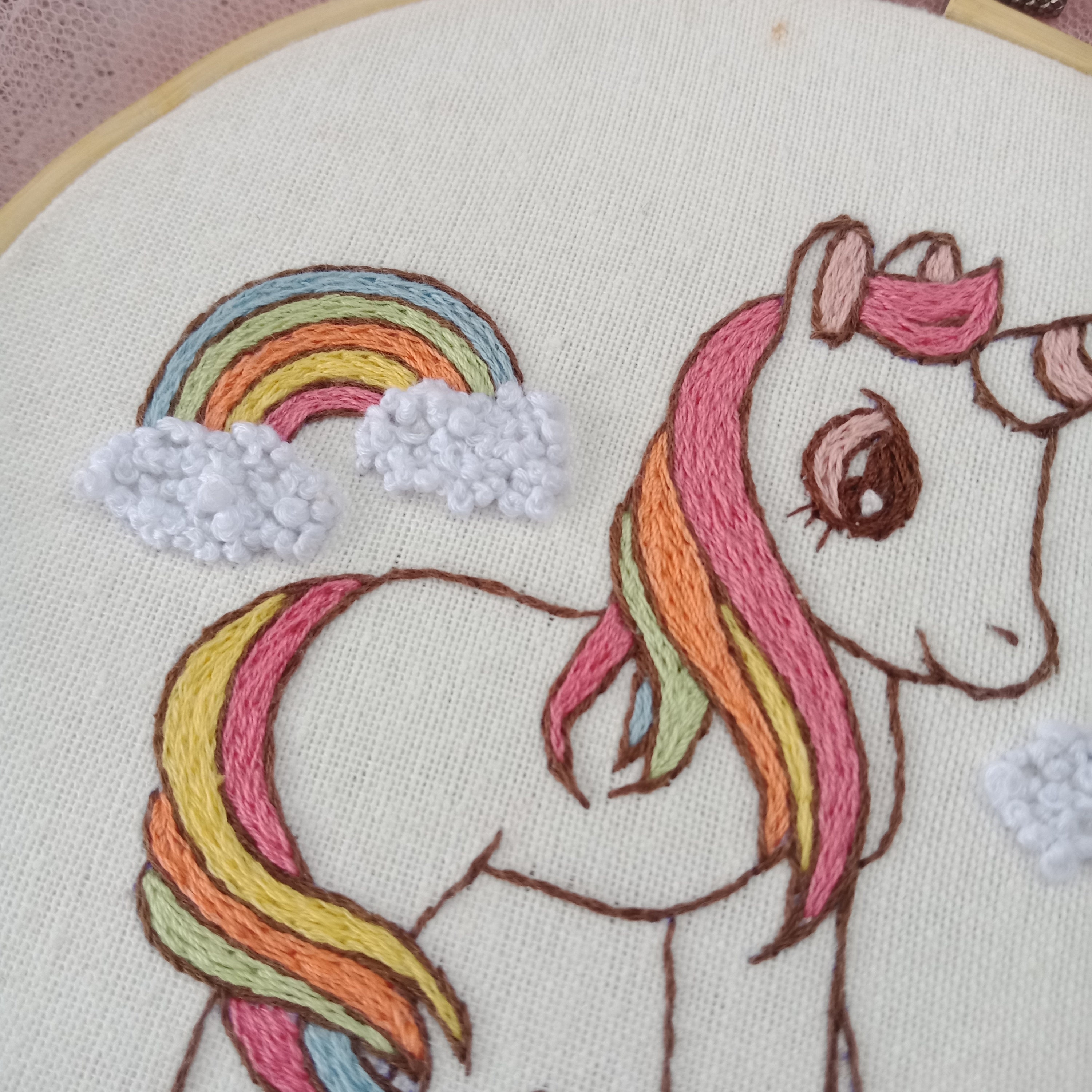 Unicorn Embroidery Pattern PDF File Instant Download Modern - Etsy