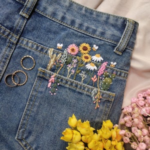 Jersey with Embroidery Boke Flower 2.0