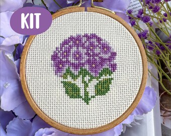 牡丹の花のクロスステッチキット：初心者向けDIY花刺繍 - Etsy 日本