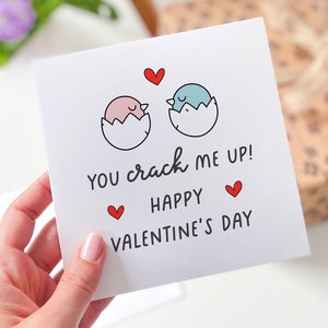 Carte de Saint-Valentin amusante pour petit ami, petite amie, mari, femme, vous me faites craquer, carte d'amour mignonne, partenaire, cadeau humoristique de la Saint-Valentin