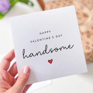 Cartão de dia dos namorados para namorado Cartão bonito Cartão minimalista de amor romântico Cartão para ele Presente para marido Cartão de dia dos namorados para parceiro