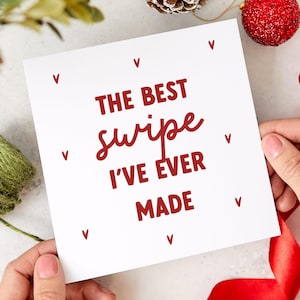 La meilleure carte que j'aie jamais faite pour la Saint-Valentin Carte de rencontre en ligne amusante pour lui Son anniversaire Anniversaire Petit ami Petite amie Fiancé