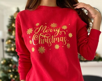 Christmas Sweatshirt - Etsy UK