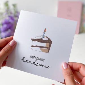 Karte für Freund Ehemann Sohn Personalisierte Geburtstagskarte für Ihn Freund kleiner Junge Sohn Neffe Alles Gute zum Geburtstag hübschen Gruß Geschenkkarte