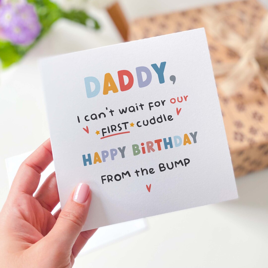 Daddy to Be Birthday Card I Can