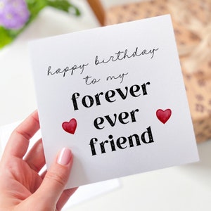 Carte d'anniversaire pour ami Meilleur ami Carte de joyeux anniversaire à mon ami de toujours 18e 21e 25e 30e 40e 50e 60e anniversaire