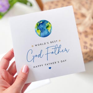 Tarjeta para el Padrino El mejor padrino del mundo Tarjeta del Día del Padre Recuerdo para un padrino maravilloso
