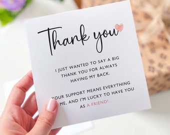 Personalisierte Dankeskarte | Minimalistischer 300gsm Karton