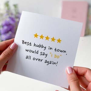 Carte amusante pour mari Meilleur cadeau de mariage pour mari pour lui Anniversaire Carte d'anniversaire du mari Joyeux anniversaire pour femme Avis