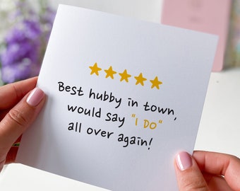 Lustige Karte für Mann Beste Ehemann Karte Geschenk für Mann für ihn Jubiläum Mann Geburtstagskarte Alles Gute zum Geburtstag Frau Bewertung