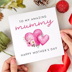 Para minha incrível mãe, cartão de dia das mães, cartão de felicitações para a mãe, lembrança de crianças ou cartão de presente para bebês, primeiro cartão feliz dia das mães, mamãe, mamãe