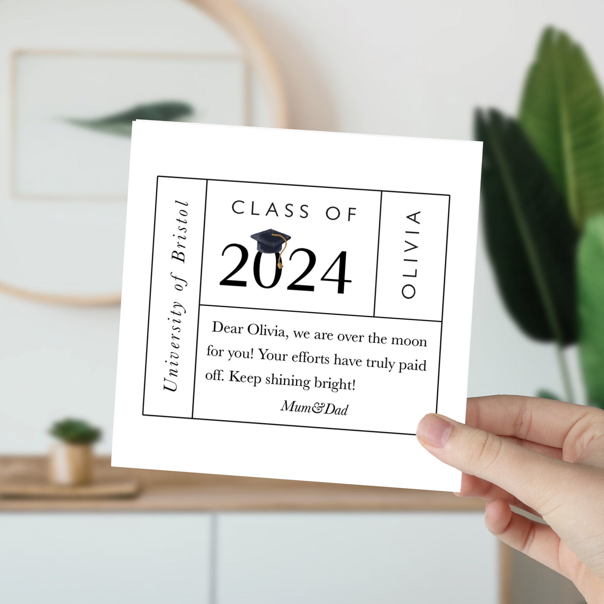 Personalized Graduation Card, University Gift - Etsy
