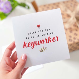Karte für Keyworker Danke, dass Sie eine erstaunliche Keyworker-Karte sind Personalisierte Vorschul-Keyworker-Karte Kindergartenlehrer-Lehrhelfer