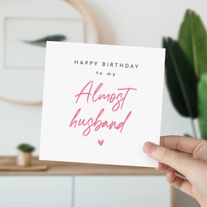 Carte de joyeux anniversaire à mon futur mari Carte de joyeux anniversaire pour fiancé Cadeaux fiancé pour lui Cadeau partenaire futur mari