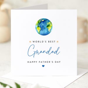 World’s Best Grandad Father’s Day Card Nachdenkliches Andenken für eine wunderbare Großvater-Karte für Opa