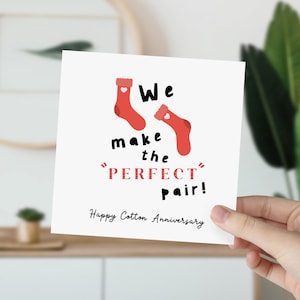 Carte d'anniversaire de mariage joyeux en coton pour couples mariés