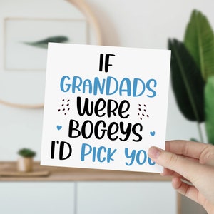 Als opa's boemans waren, zou ik je kaart kiezen Cadeau voor opa Vaderdag Kerstmis Opa's verjaardag cadeaukaart Grappige wenskaart