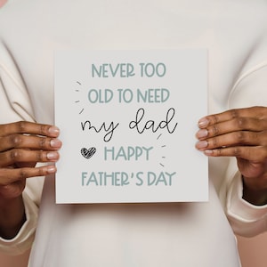 Carte de fête des pères heureuse avec un coeur mignon Carte-cadeau pour papa Carte de voeux pour le meilleur papa Carte drôle pour mon père