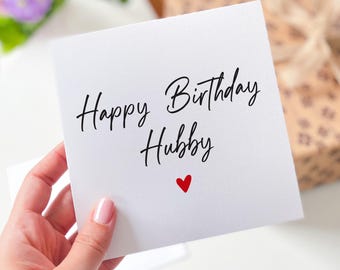 Alles Gute zum Geburtstag Ehemann Karte Lustige Geburtstagskarte für Mann Niedliche Minimalistische Liebeskarte für Ihn von der Frau Geburtstagsgeschenk Karte