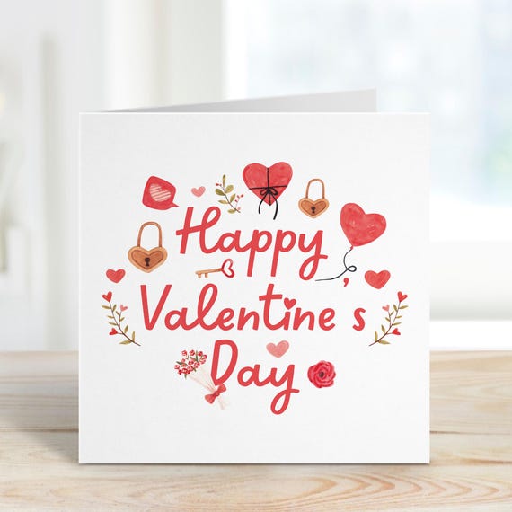 Biglietto di auguri romantico per San Valentino, per fidanzato
