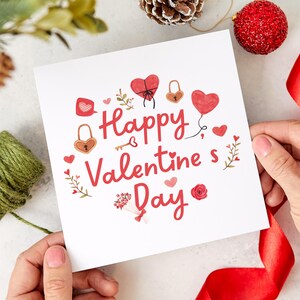 Carte de Saint-Valentin heureuse pour mari, femme, petit ami, petite amie, cadeau parfait pour la Saint-Valentin pour les proches