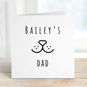 Buono regalo per il proprietario di un cane per il miglior papà con un simpatico cane. Felice festa del papà. Buono regalo divertente per il compleanno del papà. Papà pazzo cane centilmen