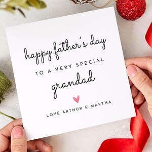 Tarjeta del Día del Padre para el Abuelo Linda Tarjeta de Nietos Para un Abuelo Muy Especial con Amor en el Día del Padre de Nieto Nieta