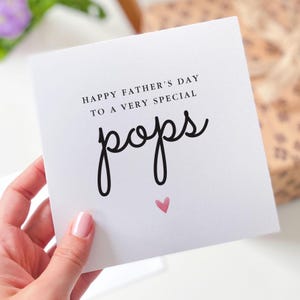 Vaderdagkaart voor Pops Oprechte kaart To a Special Pops First Vaderdagkaart voor Pops